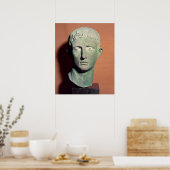 Poster Head from a full length statue of Emperor (Cuisine)