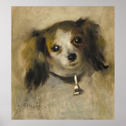 Poster Head of a Dog, 1870 (Devant)
