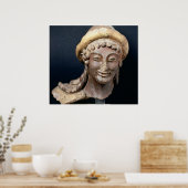 Poster Head of Hermes wearing a pilos (Cuisine)