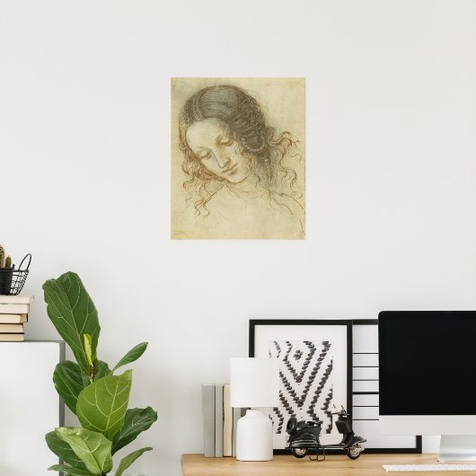 Poster Head of Leda Da Vinci (Bureau à domicile)