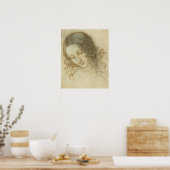 Poster Head of Leda Da Vinci (Cuisine)