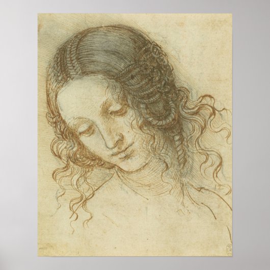 Poster Head of Leda Da Vinci (Devant)