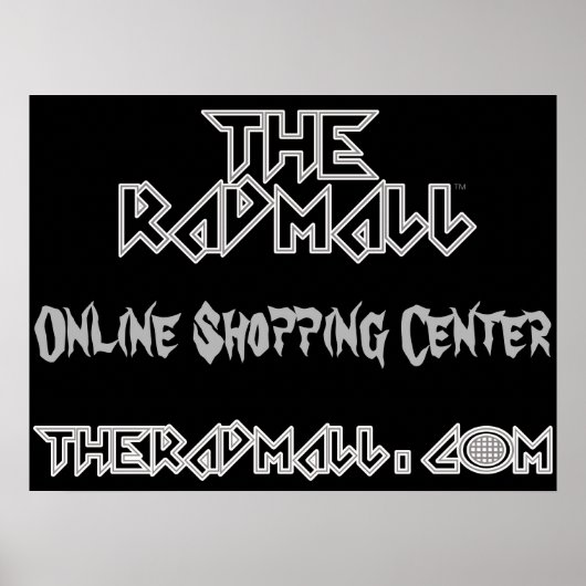 Poster "Headbangers" du centre commercial Rad (Devant)