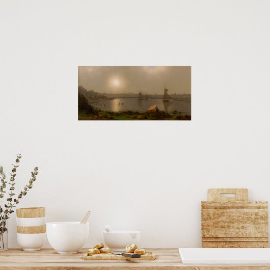 Poster Heade - Bateaux Sur Une Rivière (Cuisine)