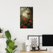Poster Heade - Colibri Et Fleurs De Passion (Bureau à domicile)