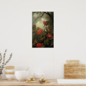Poster Heade - Colibri Et Fleurs De Passion (Cuisine)