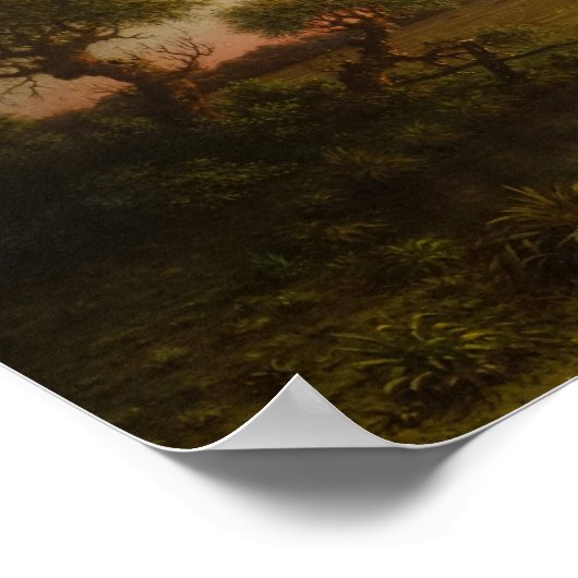 Poster Heade - Coucher De Soleil Sur Les Marais 1867 (Coin)