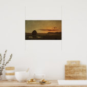 Poster Heade - Coucher de soleil sur les prairies de Newb (Cuisine)