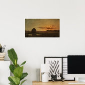 Poster Heade - Coucher de soleil sur les prairies de Newb (Bureau à domicile)