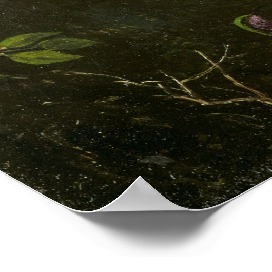 Poster Heade - Fleurs d'orchidées (Coin)