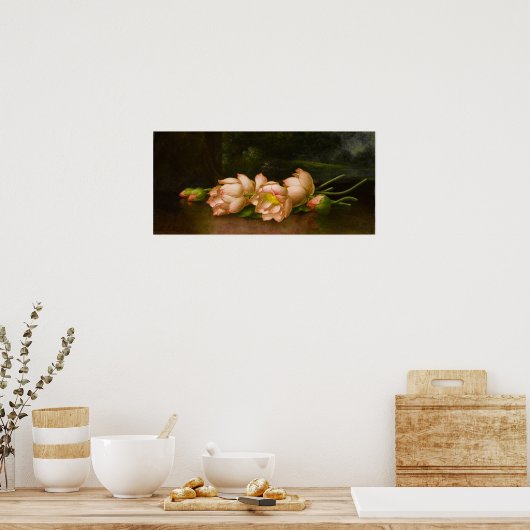 Poster Heade - Fleurs Lotus (Cuisine)