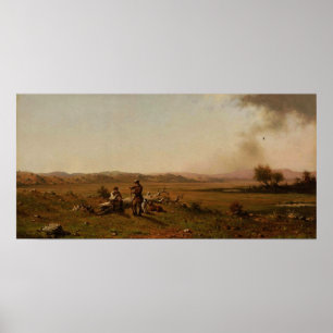 Poster Heade - Les chasseurs se reposent 1863