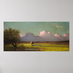Poster Heade - Lumière du soleil et ombre, marais de Newb