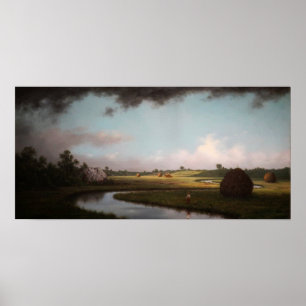 Poster Heade - Marais de Newburyport, Orage qui approche
