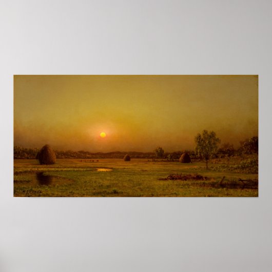 Poster Heade - Marsh Sunset Newburyport (Devant)