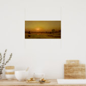 Poster Heade - Marsh Sunset Newburyport (Cuisine)