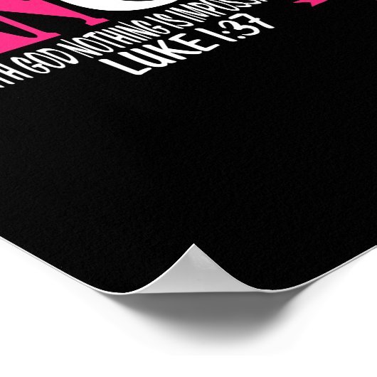 Poster Heal Cancer With God Nothing Is Impossible (4) (Coin)