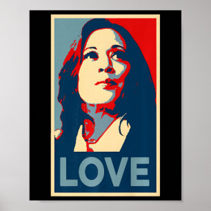 Poster Heal Love Hope Kamala Harris Obama 47 Soutien Empo