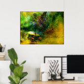 Poster Healed (affiche contemporaine d'art chrétien) (Bureau à domicile)