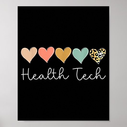 Poster Health Tech Heart, School Clinic Squad Valentine's (Devant)