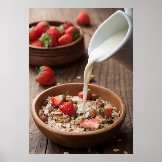 Poster Healthy breakfast (Devant)