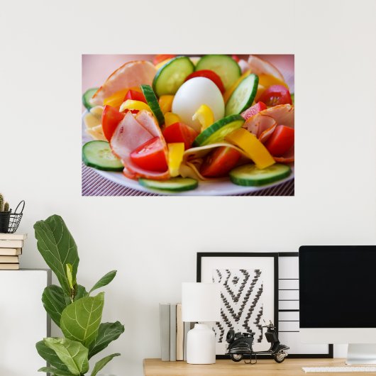 Poster Healthy Breakfast (Bureau à domicile)