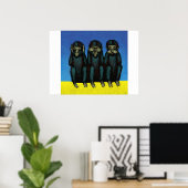 Poster "HEAR no Evil, SEE no Evil, SPEAK no Evil" (Bureau à domicile)