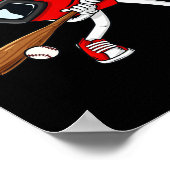 Poster Heart Baseball Valentines Jour Amusants Garçons Fi (Coin)