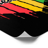 Poster Heart Black History Afro American African Freedom (Coin)