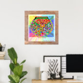 Poster Heart Chakra (Bureau à domicile)