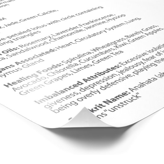 Poster Heart Chakra (Coin)