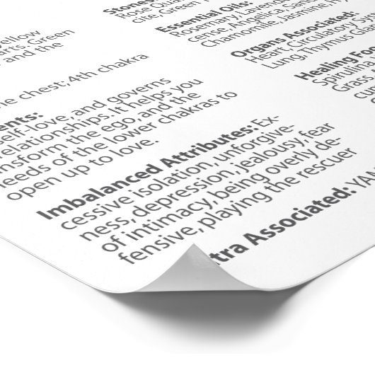 Poster Heart Chakra (Coin)