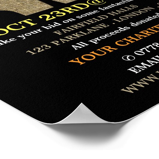 Poster Heart in Hands, Silent Charity Auction Event (Coin)