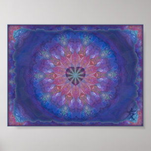 Poster Heart Mandala