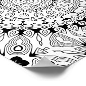 Poster Heart Petal Burst Coloring Page Intricate Design (Coin)