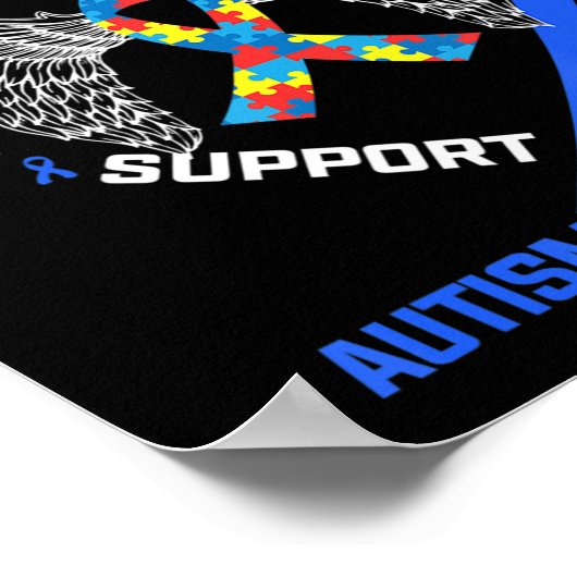 Poster Heart Ribbon I Wear Blue (Coin)