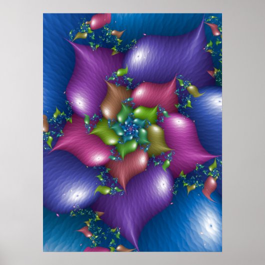 Poster Heart-shaped Petals (Devant)