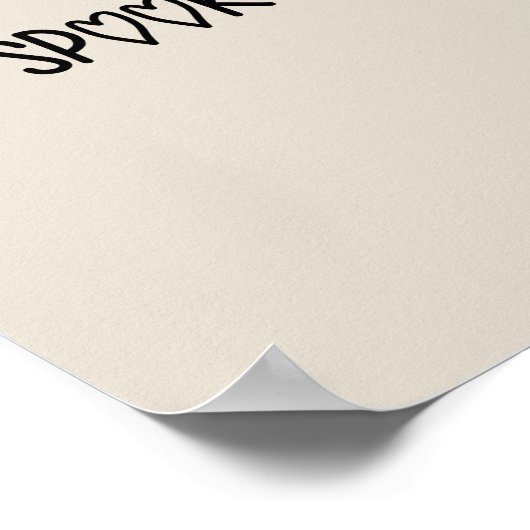 Poster Heart Typography spooky (Coin)