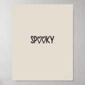 Poster Heart Typography spooky (Devant)