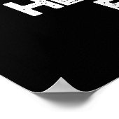 Poster Heartbeat Boxer Funny Music Heart Pun Dark BG (Coin)