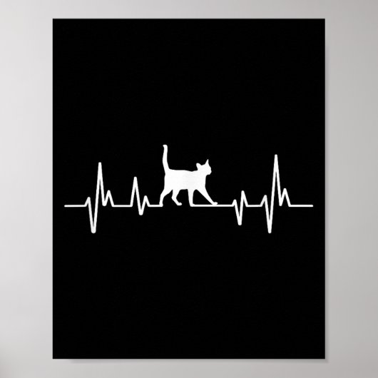Poster Heartbeat Cat  (Devant)
