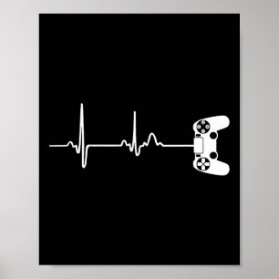 Poster Heartbeat Pour Les Joueurs De Jeux Vidéo