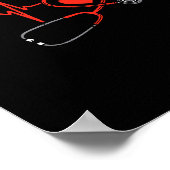 Poster Heartbeat Scrub Valentine Nurse Valentines Day Rn (Coin)