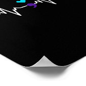 Poster Heartbeat Semicolon Gift Suicide Prevention Awaren (Coin)