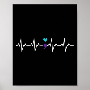 Poster Heartbeat Semicolon Prix de prévention du suicide