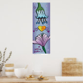 Poster - heARTing Flowers - Buellton.Art (Keuken)