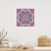 Poster HeartMandala avec HeartSpring Poem (Cuisine)