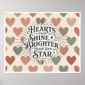 Poster Hearts That Shine Brighter Than Any Star (Devant)