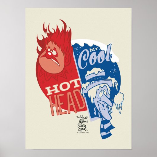 Poster Heat Miser Hot Head & Snow Miser M. Cool (Devant)