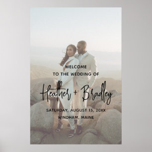 Poster Heather Elegant Minimal Mariage moderne